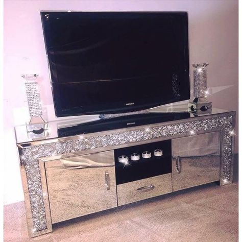 Crushed Diamond Bedroom, Crushed Diamond Decor, Bling Furniture, Glam Chair, Glitter Furniture, Mirrored Furniture Decor, Mirrored Bedroom Furniture, Glamour Decor, Crushed Diamonds