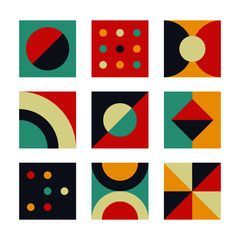 Shape Design Art Pattern, Geometric Shapes Design Graphics, Abstract Geometric Art Pattern Design Shape, Geometric Pattern Design Geometry Shape, New Arrival Banner, Geometrical Shapes Design, Elements Of Design Shape, Basic Shapes Design, Shapes Collage