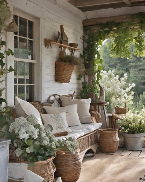 What are your thoughts on these house porch decor inspirations? ✨ By: @homeinspiration_byaya .❣️ 👉Follow: @homeinspiration_byaya .❣️ #interior #interiorforinspo #interiør #interiordesign #homedecor #homedesign #porch #spring #decor #decoration #modern #moderndesign #luxury #luxurylifestyle #luxuryhome #aesthetic #ａｅｓｔｈｅｔｉｃ #usa #losangeles #california #plants #springhomestyling #springday Cottage Core Patio, Cottagecore Porch, House Porch Decor, Aesthetic Usa, Small Porch Decorating, California Plants, House Porch, Sofa Outdoor, Farmhouse Decor Ideas