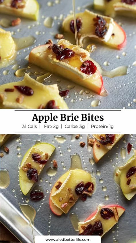 Macro Friendly Appetizer Recipes, Macro Appetizers, Macro Friendly Appetizers, Apple Brie Bites, Macro Friendly Snacks, Macros Meals, Macro Eating, November Recipes, Apple Brie