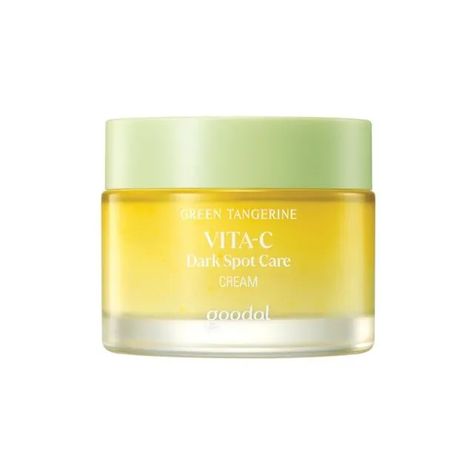 Goodal Green Tangerine Vita C, Green Tangerine Vita C, Vitamin C Cream, Cream For Dark Spots, Green Tangerine, Eucalyptus Globulus, Cream Texture, Bergamot Oil, Brightening Cream