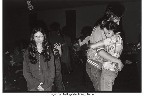 Joseph Szabo, Dancing With A Stranger, 70s Couple, Personality Crisis, Youth Photography, Story Telling Photography, Black And White Filter, School Disco, Place Photography