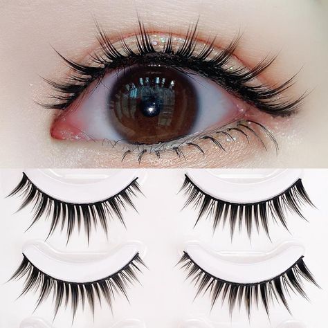 Thick Eyelashes, Artificial Eyelashes, Perfect Eyelashes, False Eyelash Extensions, Lashes False, Thicker Eyelashes, Eye Makeup Designs, Fancy Makeup, 3d Lashes