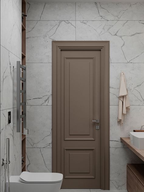 Classic Room Door Design, Classic Home Design Interior, Toilet Door Design Modern, Classic Doors Interior, Luxury Door Design Modern, Indoor Doors Modern, Indoor Door Colors, Toilet Door Design, Modern Classic Door