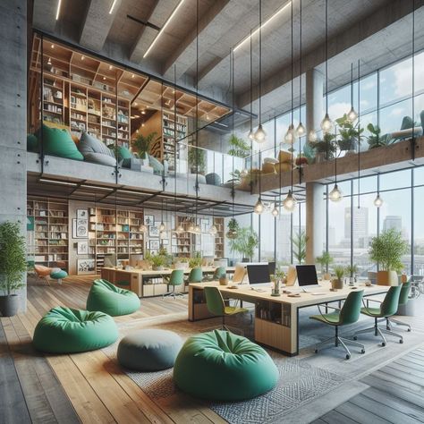 Open Plan Office Interior Design, Multipurpose Conference Room, Office Community Space, Workplace Collaboration Spaces, Coworking Office Design Workspaces, Cozy Workspace Offices, Cozy Coworking Space, Wework Offices Design, Office With Plants Interiors