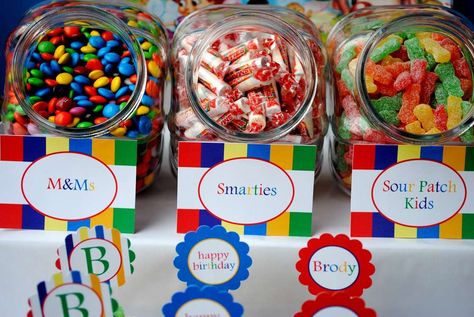 candyland Kids Dessert Table, Candyland Birthday Party, Goodie Bag Ideas, Lolly Jars, Candy Land Birthday Party, Thank You Party, Candy Display, Kid Desserts, Candyland Birthday