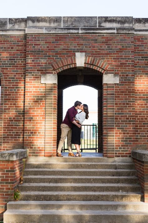 Brick Archway, Iowa City, Old Bricks, Brick Building, Engagement Portraits, Old Building, Engagement Photo Inspiration, Portrait Inspiration, Engagement Photoshoot