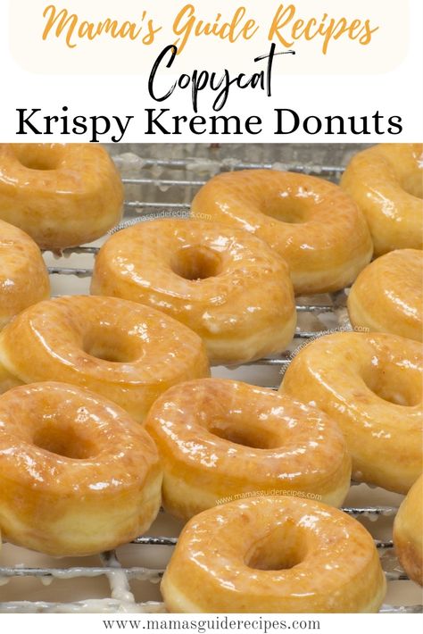 Copycat Krispy Kreme Donuts Crispy Kreme Donuts Recipe, Kristy Kreme Donut Recipes, How To Make Krispy Kreme Donuts At Home, Homemade Krispy Kreme Donuts Recipe, Crispy Creme Donut, Crispy Cream Donuts Recipe, Raised Donuts Recipe, Copycat Krispy Kreme Donut Recipe, Krispy Kreme Recipe