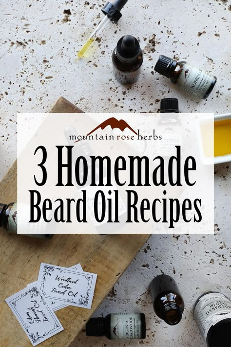 Herb Oil Recipe, Homemade Beard Balm, Beard Balm Recipe, Beard Oil Blends, Beard Oil Recipe Diy, Homemade Beard Oil, Diy Beard Balm, Diy Beard Oil, Beard Oil Recipe