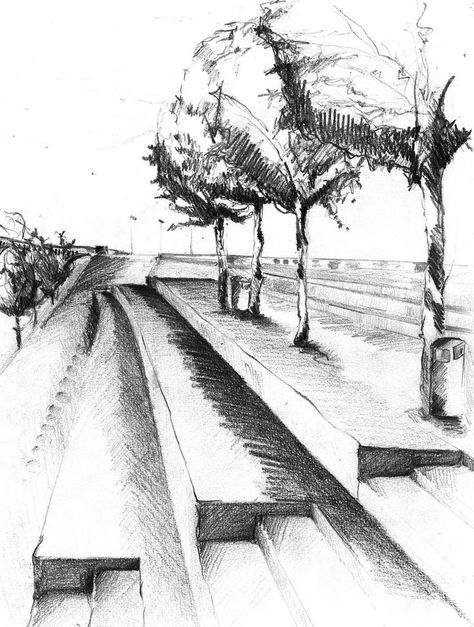 Garden Sketches, Architect Logo, Landscape Sketch, Fitness Ideas, Famous Architects, Architectural Sketch, Perspective Drawing, Yacht Design, Landscape Drawings