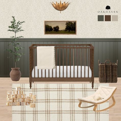 I love this neutral and warm nursery! Nurseries have always been one of my favorite spaces to design. I love curating a space that’s cozy, warm, and a safe haven for the little ones. What’s your favorite part of this nursery? ✨ . . . . . . . . #virtualdesign #virtualdesignservices #edesign #virtualhomedesign #moodboards #luxeathome #visionboards #prettylittleinteriors #interiorstyle #nursery #smmakelifebeautiful #housebeautiful #neutral #neutralhome #idcoathome #currenthomeview #interiordesig... Cozy Neutral Nursery, Warm Neutral Nursery, Nuetral Nursery, Warm Nursery, Boys Nursery Ideas, Baby Nursery Boy, Vintage Nursery Room, Neutral Boy Nursery, Timeless Nursery