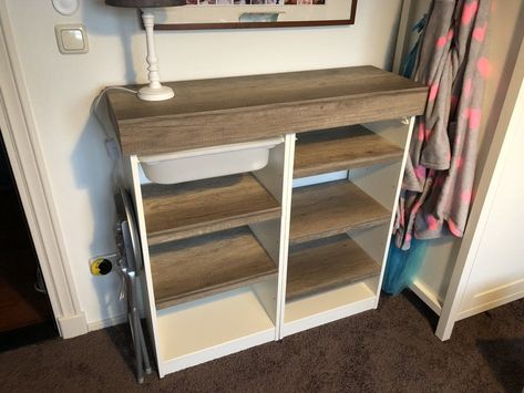 Ikea Trofast Stairs, Trofast Upcycle, Trofast Steps Hack, Ikea Trofast Clothes Storage, Trofast Upgrade, Trofast Shelf, Ikea Trofast Wire, Ikea Mydal, Linnmon Table Top