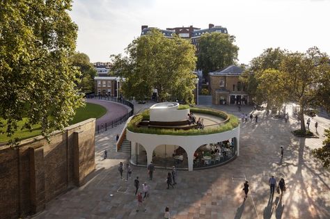 Nex-Architecture get approval for new restaurant on Cadogan Estate in West… Circular Buildings, Industrial Cafe, Architecture Design Process, Bakery Design Interior, Open Architecture, Small Cafe, London Architecture, Outdoor Cafe, Duke Of York