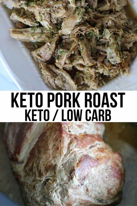 Keto Pork Roast, Crock Pot Pork Roast, Pork Roast Crock Pot Recipes, Pork Roast Recipe, Keto Slow Cooker, Bbq Pulled Pork Recipe, Crockpot Pork Roast, Slow Cooker Pork Roast, Keto Pork Chops