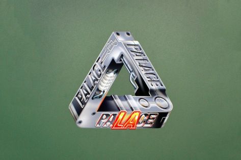 The story behind Palace's logo Palace Brand, Skateboard Wallpaper, Sports Brand Logos, Impossible Shapes, Penrose Triangle, Palace Skateboards, Graphic Design Student, Font Graphic, Skateboard Design