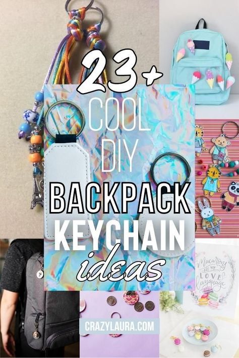 Get ready for school with creative DIY backpack keychain ideas! Personalize your style and make your backpack pop. #BackToSchool #DIY #BackpackKeychain #School Ways To Customize Your Backpack, Backpacks With Keychains, Backpack Personalization Diy, How To Decorate A Clear Backpack, Backpack Accessories Ideas, Backpack Tags Diy, Diy Backpack Accessories, Backpack Keychains Diy, Cute Keychains For Backpacks