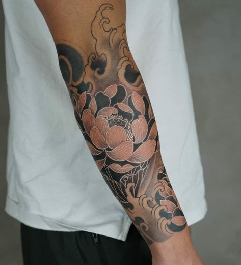 Best Japanese Full Sleeve Tattoos Arm Tattoos Japanese, Christian Sleeve Tattoo, Full Sleeve Tattoo Design, Omerta Tattoo, Full Arm Tattoos, Tattoo Inspiration Men, Theme Tattoo, Back Of Shoulder Tattoo, Japanese Sleeve Tattoos