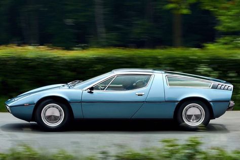 1973 Maserati Bora - 4,9 Maserati Bora, Classic European Cars, Old Sports Cars, Collector Cars For Sale, Bmw Wheels, Car Icons, European Cars, Performance Cars, Classic Italian