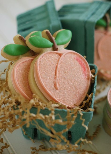 You're a Peach! | Bake at 350° Peach Cookies, Youre A Peach, Peach Party, Sugar Cookie Royal Icing, Baking Blog, Creative Cookies, Beautiful Cookies, Best Cookie Recipes, Peaches N Cream