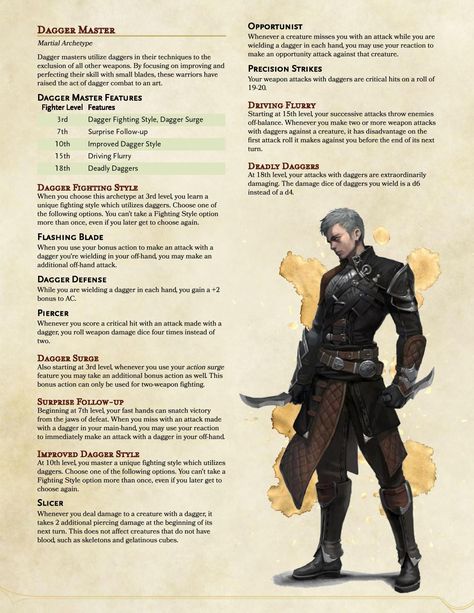 Subclasses 5e, Martial Archetype, D D Rogue, Homebrew Classes, Dm Tools, Dungeons And Dragons Rules, Dnd Character Sheet, Dnd Homebrew, Dnd Stories