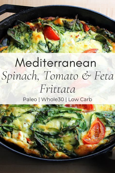 Mediterranean Spinach, Tomato & Feta Frittata — Beyond the Brambleberry Mediterranean Diet Recipes Breakfast, Feta Frittata, Mediterranean Diet Breakfast, Mediterranean Diet Food List, Mediterranean Recipes Healthy, Mediterranean Breakfast, Mediterranean Diet Recipes Dinners, Spinach Tomato, Mediterranean Diet Meal Plan