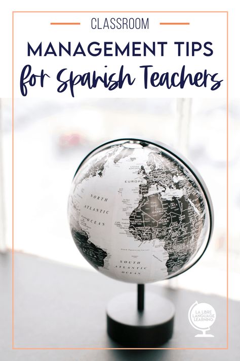 An Unconventional Classroom Management Strategy for Spanish Teachers - La Libre Language Learning Spanish 1 High School, High School Classroom Management Ideas, Spanish Lesson Plans High School, Middle School Spanish Lessons, Spanish Teacher Classroom, Spanish Classroom Decor, Class Routine, Spanish Teacher Resources, Spanish Learning Activities