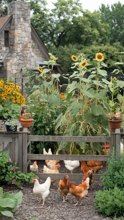 Homestead Farm Pictures, Smallholding Aesthetic, Homesteading Ideas Self Sufficient, Self Sufficient Farm, Chickens And Gardens, European Homestead, Small Family Farm, Farm Vision Board, Homesteading In The City