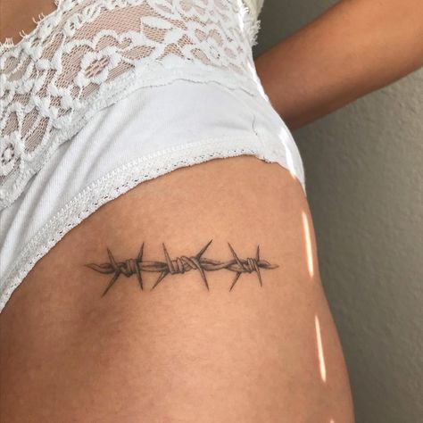 Diana Bustamante’s Instagram profile post: “healed barbed wire I made for Megan a while ago. Thank you so much for the healed photos!” Inner Elbow Tattoos, Barbed Wire Tattoo, Wire Tattoo, Barbed Wire Tattoos, Cowgirl Tattoos, Minimalist Tattoo Ideas, Bull Tattoos, Western Tattoos, Elbow Tattoos