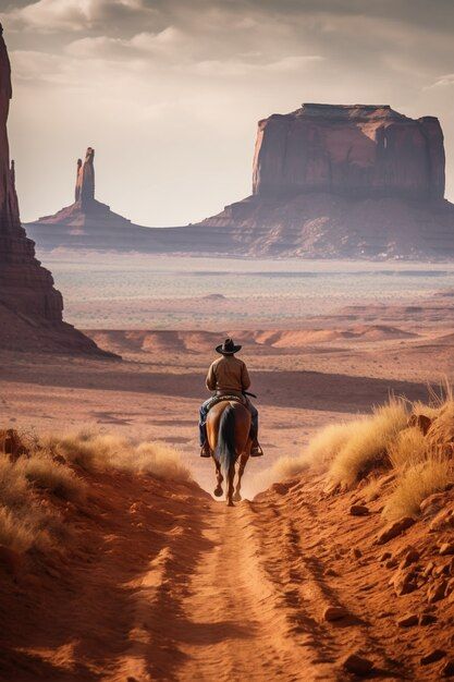 Free AI Image | Cowboy going in old western town Cowboy Desert Aesthetic, American Cowboy Aesthetic, Old Texas Aesthetic, Old West Aesthetic, Desert Cowboy, Cowboy Town, Old Western Towns, Cowboy Photography, Jack King