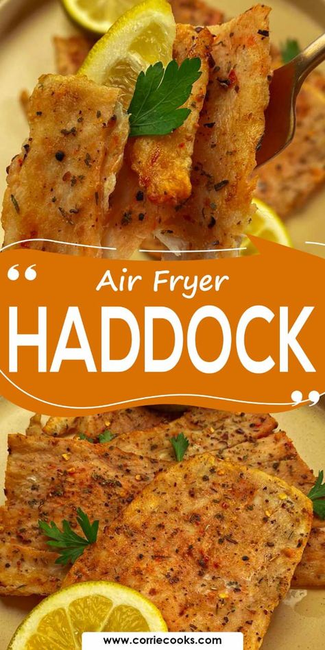 Haddock Filets Recipes, Air Fryer Fish Recipes Haddock, Air Fryer Haddock Recipes Healthy, Fish Recipes Haddock, Air Fry Haddock Recipes, Air Fry Haddock, Recipes For Haddock Fillets, Haddock Loin Recipes, How To Cook Haddock Fillets