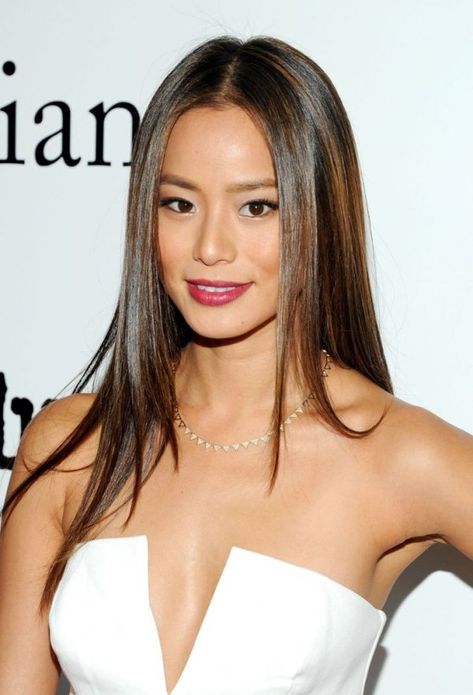 Jamie Chung Hair, Jaime Chung, Hair Color Asian, Jamie Chung, Arrow Tv, Sleek Hairstyles, New Hair Colors, Asian Hair, Celebrity Makeup