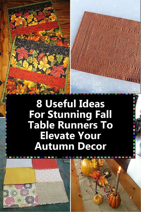 Discover 8 useful ideas for stunning fall table runners that will elevate your autumn decor! Transform your dining space with creative designs, textures, and colors that reflect the beauty of the season. From rustic charm to elegant sophistication, these inspiring table runner ideas will help you create a warm and inviting atmosphere for gatherings and celebrations. Perfect for Thanksgiving or cozy family dinners, let your table shine this fall! Fall Table Runners, Fall Table, Family Dinners, Autumn Decor, Dining Space, Creative Designs, Rustic Charm, Table Runner, Table Runners