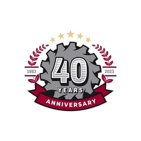 40th Anniversary by Jaymin on Dribbble 40th Anniversary Logo Design, Anniversary Logo Design, Anniversary Png, Anniversary Logos, Anniversary Logo, 40th Anniversary, Identity Logo, Year Anniversary, Creative Professional