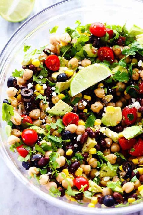 Southwest Salad Recipe, Southwest Salad, Chickpea Salad Recipes, The Recipe Critic, Jo Loves, Recipe Critic, Chick Pea, Pea Salad, Potluck Dishes