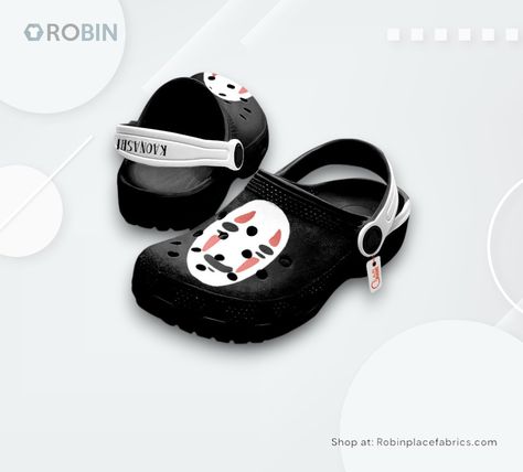 Step into a world of comfort and anime-inspired style with our latest footwear that brings a beloved character to life right at your feet. Whether you... Check more at https://robinplacefabrics.com/product/kaonashi-crocs-shoes-anime-gifts Anime Crocs, Shoes Anime, Anime Gifts, Crocs Shoes, Anime Inspired, A World, Bring It On, Anime, Gifts