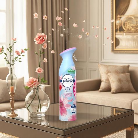 Revitalize your home with the delightful Febreze Air Mist Blossom & Breeze Air Freshener (300ml)! This air freshener not only eliminates odors but also fills your space with the refreshing scent of blooming flowers and a gentle breeze. Perfect for creating a warm, inviting atmosphere in any room! 🌬️💐 #Febreze #AirFreshener #HomeFragrance #BlossomAndBreeze #FreshHome Air Freshener Spray, Home Air Fresheners, Room Freshener, Social Media Designs, Breathe Easy, Social Media Design Inspiration, Blooming Flowers, Air Fresheners, Air Freshener