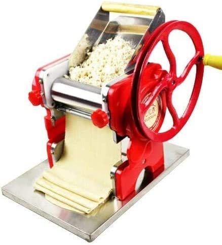 Automatic Electric Pasta Noodle Maker Machine,Stainless Steel Pasta Maker Dough Cutter Roller 135W 110V 4mm for Homemade Noodles, Dumplings, Spaghetti and Other Pasta (Red) Pasta Makers, Pasta Maker Machine, Healthy Noodles, Noodle Machine, Dumpling Skin, Noodle Maker, Best Pasta, Homemade Noodles, Pasta Machine