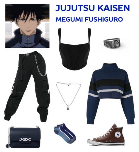 Toji Fushiguro Inspired Outfit, Megumi Outfit, Jujutsu Kaisen Outfit Ideas, Jujutsu Kaisen Inspired Outfits, Jjk Inspired Outfits, Outfits Inspired By Anime Characters, Jujutsu Kaisen Outfits, Calgary Outfits, Outfits Inspired By Anime