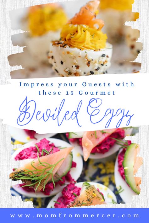 Ready to take your party to the next level? 🎊 Discover the 15 best gourmet deviled egg recipes that are sure to impress your guests and make your event unforgettable! 😋 From classic flavors to unique twists, we've got it all. Follow us for more delicious appetizer ideas! 🍴#deviledeggrecipes #easterappetizers #holidayappetizers #gourmetappetizers #partyappetizers Deviled Eggs Recipe Unique, Valentines Day Deviled Eggs, Gourmet Deviled Eggs Appetizers, Super Bowl Deviled Eggs, Gourmet Deviled Eggs Recipe, Gluten Free Deviled Eggs, Fun Deviled Eggs, Elevated Deviled Eggs, Unique Deviled Eggs Recipe