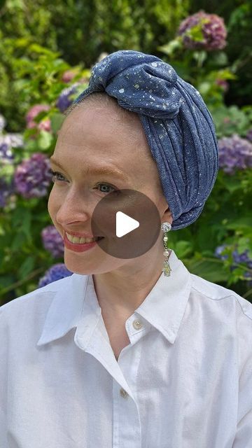 Arabic Scarf Women, Tichel Tutorial, Head Wrap, New Video, Head Scarf, Head Wraps, Follow For More, Modest Fashion, Beautiful Earrings