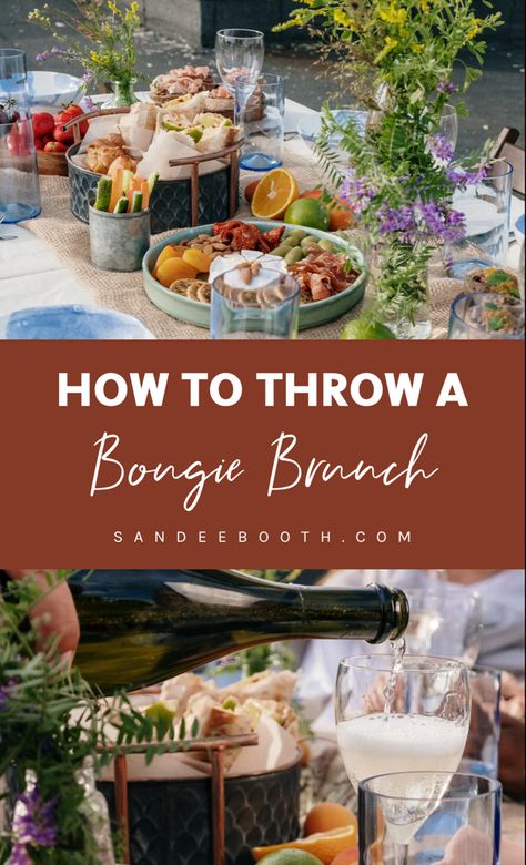 How to throw a bougie brunch Mimosa And Brunch Party, Brunch Entertaining Ideas, High End Brunch Ideas, Boujee Brunch Ideas, Bougie Party Food, Boozy Brunch Party, Brunch Decorating Ideas, Breakfast Buffet Ideas Brunch Party, Bougie Food