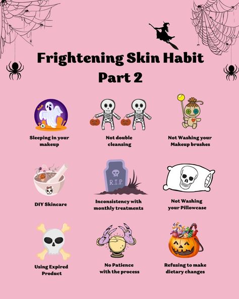 Halloween Skincare, Organised Mum, No Patience, Skincare Habits, Esthetics Room, Spa Marketing, Esthetician Marketing, Skin Facts, Skin Care Business