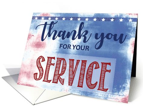 Thank You For Your Service Military Appreciation Distressed Background card Military Appreciation, Appreciation Cards, Military Service, Business Day, Thank You Cards, Greeting Card, The Next, Greeting Cards, Thank You