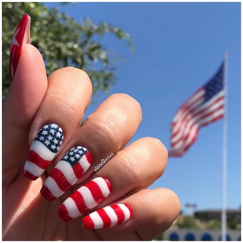 Usa Flag Nails, American Flag Nails Designs 4th Of July, America Nails Designs, American Nail Designs, American Flag Nails, Flag Nails, America Nails, American Nails, Usa Nails