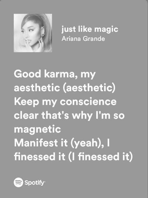 Ariana Lyrics, Good Karma My Aesthetic, Ariana Core, Ariana Grande Poster, Pink Song Lyrics, Ariana Grande Lyrics, Lyrics Tattoo, Ariana Grande Aesthetic, Ariana Grande Songs