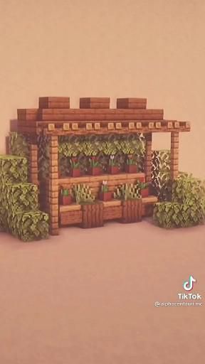 Cute Minecraft Stuff To Build, Plant Minecraft Ideas, Minecraft Flower Building, Minecraft Palace Tutorial, Minecraft Flower House Ideas, Minecraft Gazebo Design, Fruit Stand Minecraft, Aesthetic Minecraft Town, Minecraft Astethic Builds