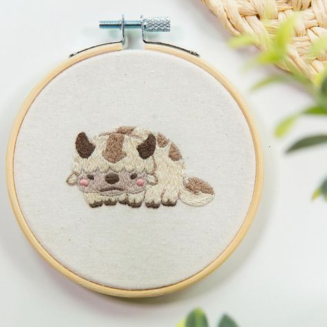 Bring your favorite sky bison to life with my newest Appa embroidery pattern! As someone who LOVES Avatar the Last Airbender, it was only a matter of time before I added some designs to my shop. Keep a lookout for more to come! #ATLA #ShopJamiePhoto #JamiePhotoDiy Appa Embroidery Pattern, Avatar The Last Airbender Nursery, Atla Embroidery, Avatar Embroidery, Appa Embroidery, Sky Bison, Matter Of Time, Nursery Inspo, Tshirt Art