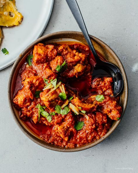 Dishoom’s Ruby Chicken Curry Recipe · i am a food blog i am a food blog Ruby Chicken, Boneless Chicken Recipes, Coffee Chicken, Dizzy Cook, Chicken Recipes Boneless, Chicken Curry Recipe, Indian Dinner, Pub Food, Curry Chicken Recipes