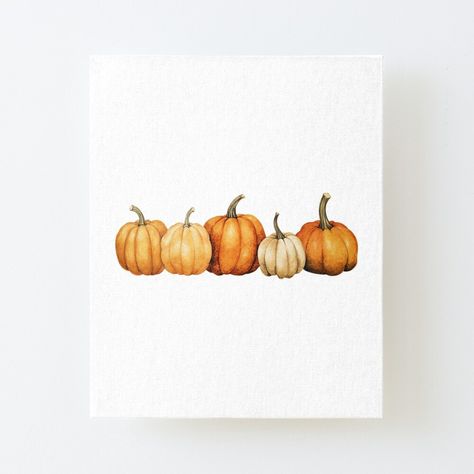 Get my art printed on awesome products. Support me at Redbubble #RBandME: https://www.redbubble.com/i/canvas-print/Watercolour-Halloween-Pumpkins-in-a-row-by-lastgirlscout/149969439.56DNM?asc=u Watercolour Halloween Art, Watercolour Halloween, Whimsical Fashion, Fall Design, Halloween Art, Off The Wall, Wood Print, Halloween Pumpkins, Art Boards