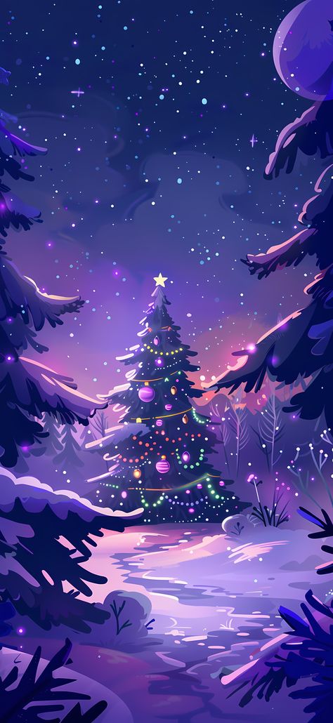 Purple Christmas Wallpaper, Purple Iphone Wallpapers, Hd Iphone Wallpaper, Cute Christmas Backgrounds, Iphone Purple, Lock Screen And Home Screen, Christmas Wallpaper Hd, Christmas Lockscreen, Christmas Wallpaper Iphone Cute